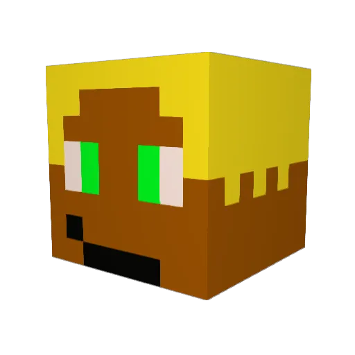RexRexR23 Minecraft avatar head, 3D render