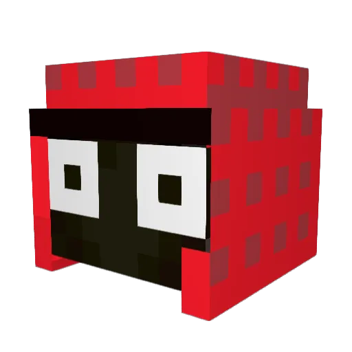 RexRoars Minecraft avatar head, 3D render
