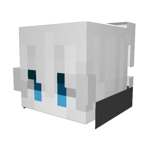 RexShikigami Minecraft avatar head, 3D render