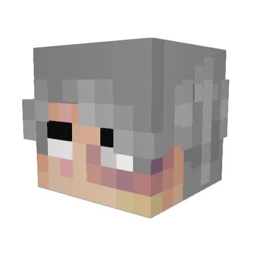 RexTheDino Minecraft avatar head, 3D render