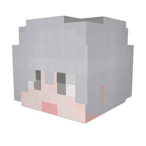 RexTon127 Minecraft avatar head, 3D render