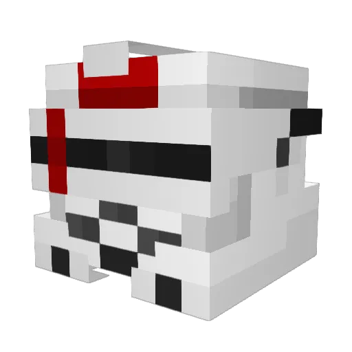 RexTribution2 Minecraft avatar head, 3D render
