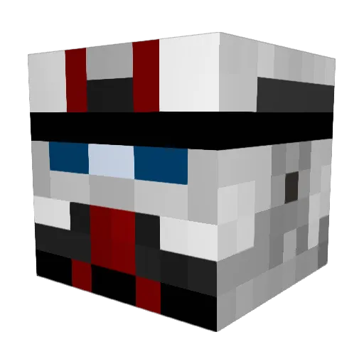 RexTribution Minecraft avatar head, 3D render