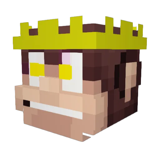RexZ333 Minecraft avatar head, 3D render