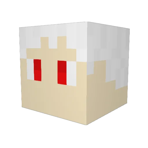 Rex_9RX Minecraft avatar head, 3D render