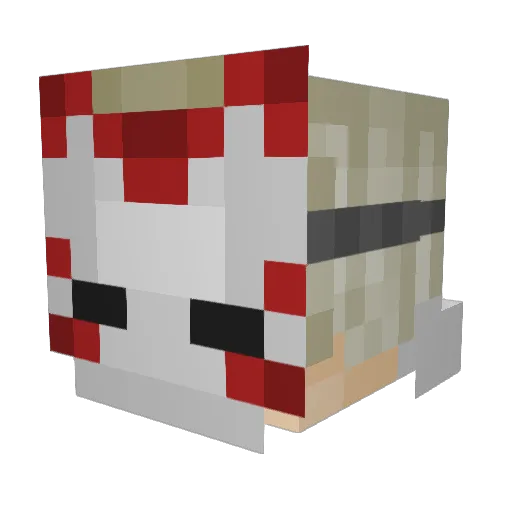 Rex_Alero Minecraft avatar head, 3D render