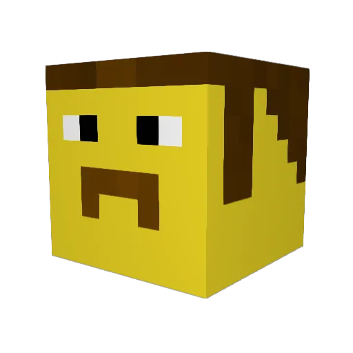 Rex_Fury5 Minecraft avatar head, 3D render