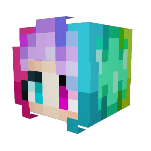 Rex_Leo Minecraft avatar head, 3D render