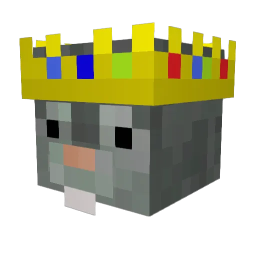 Rex_Rattus Minecraft avatar head, 3D render