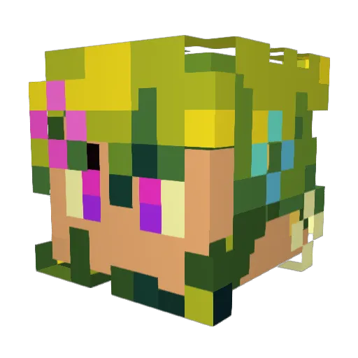 Rex_Sunshine Minecraft avatar head, 3D render