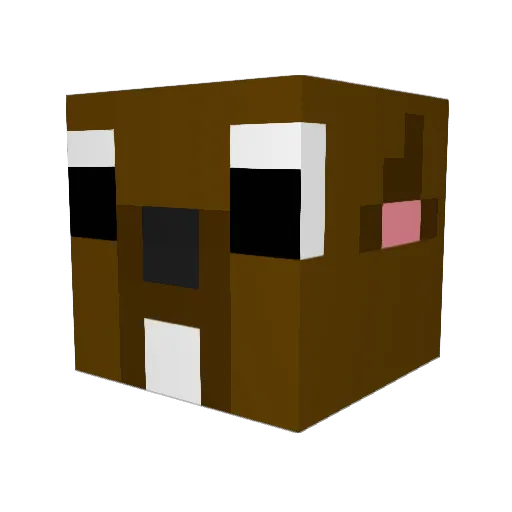 Rex_hi Minecraft avatar head, 3D render