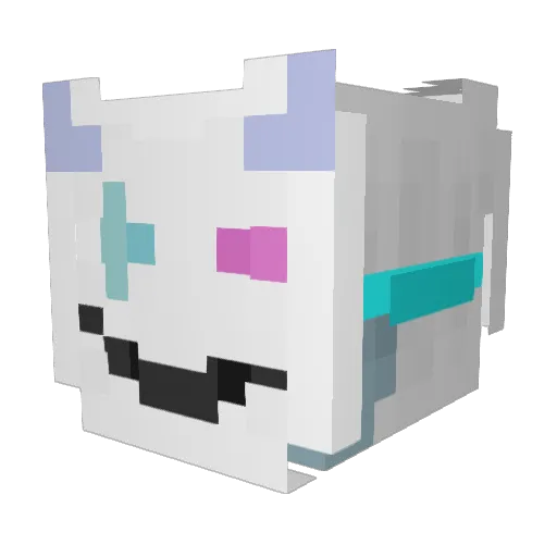 Rexaer Minecraft avatar head, 3D render