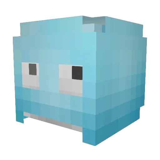 Rexatron5000 Minecraft avatar head, 3D render