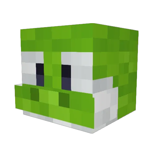 Rexbone Minecraft avatar head, 3D render