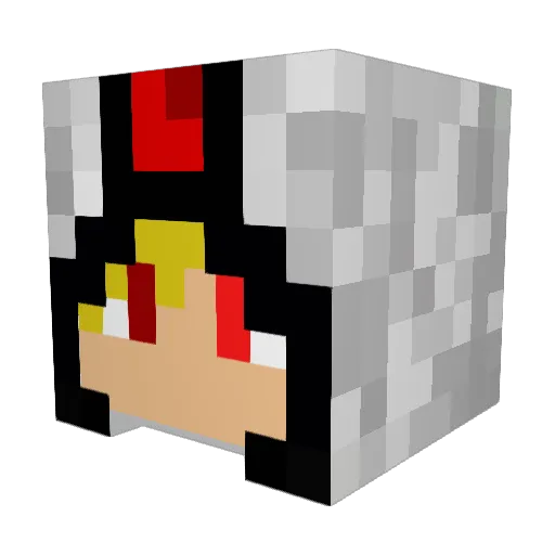 Rexdyd Minecraft avatar head, 3D render