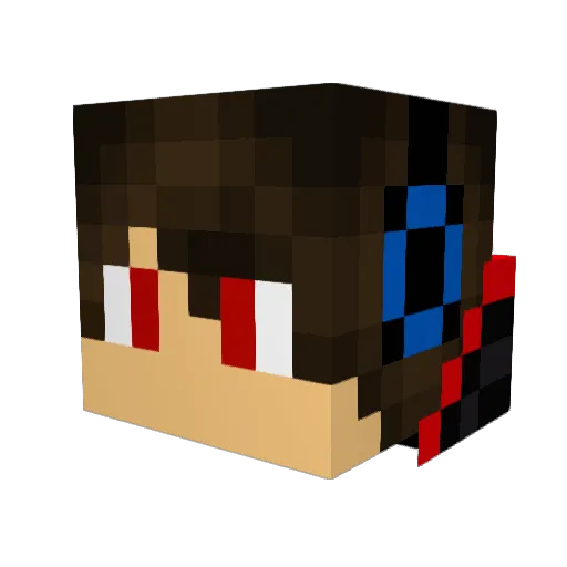 Rexer6123 Minecraft avatar head, 3D render