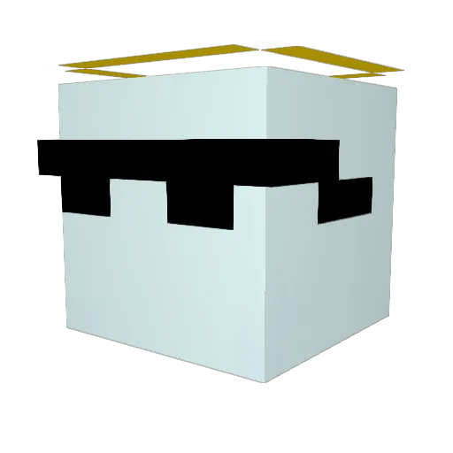 Rexi Minecraft avatar head, 3D render