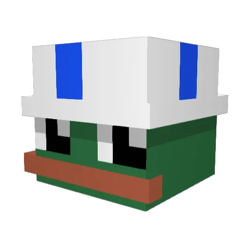 Rexinus1 Minecraft avatar head, 3D render