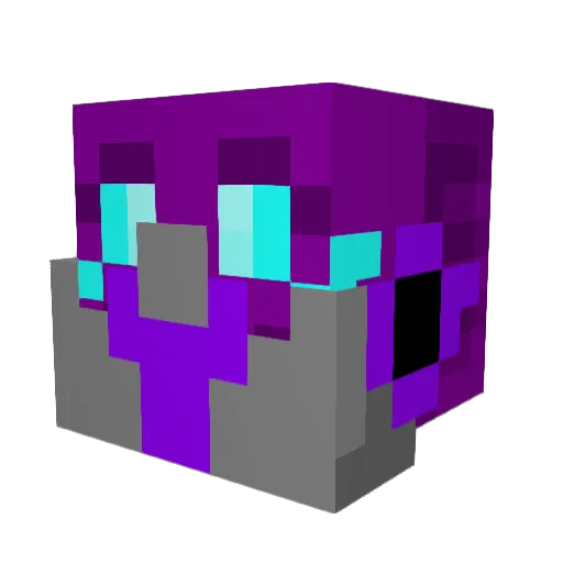 Rexistus Minecraft avatar head, 3D render
