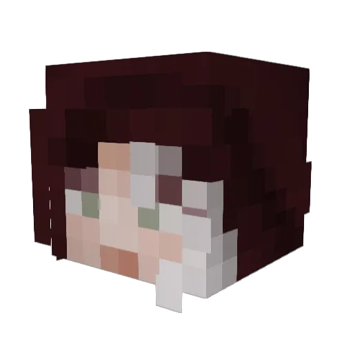 Rexman_HD Minecraft avatar head, 3D render