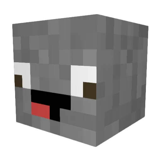Rexmaximilian Minecraft avatar head, 3D render