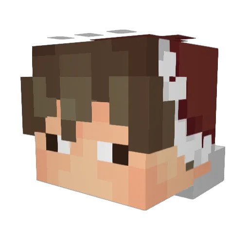 RexoMatic Minecraft avatar head, 3D render