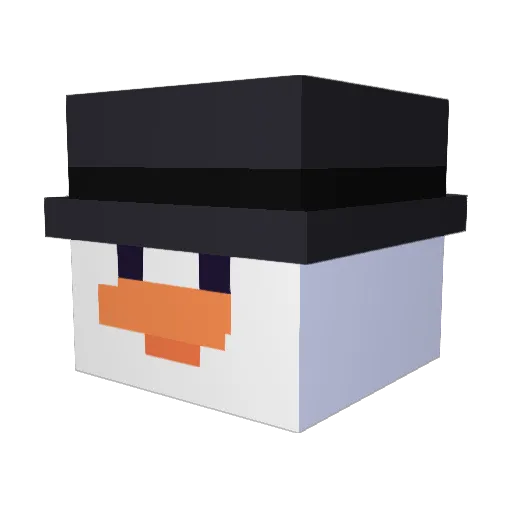 Rexobotti Minecraft avatar head, 3D render