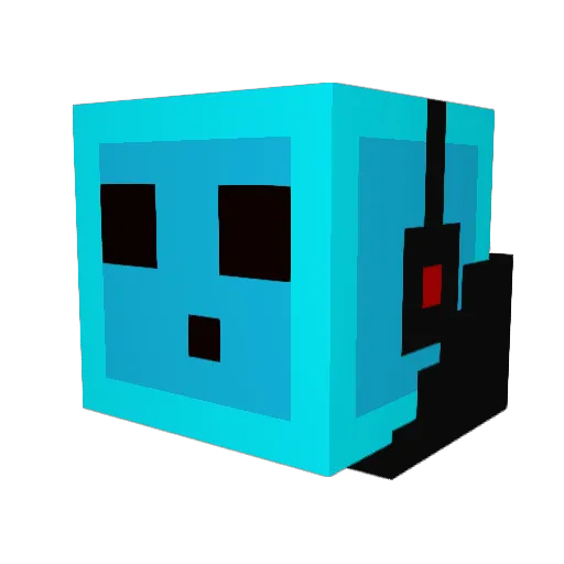Rexone55 Minecraft avatar head, 3D render