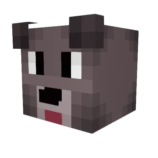 RexorTV Minecraft avatar head, 3D render