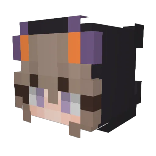 Rexplicity Minecraft avatar head, 3D render
