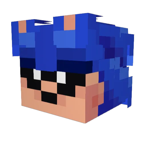Rexta_theidk Minecraft avatar head, 3D render