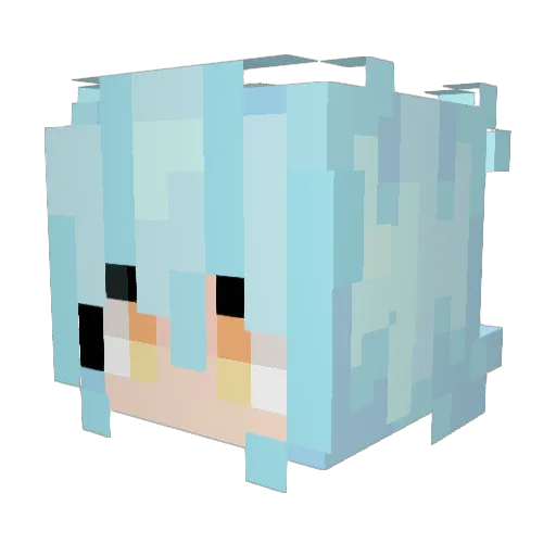 Rexulus Minecraft avatar head, 3D render