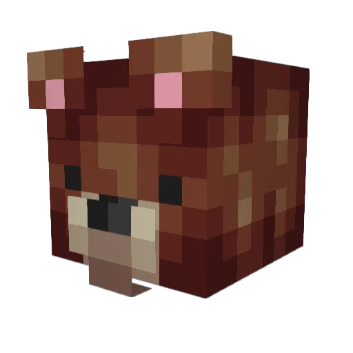 Rexustrons Minecraft avatar head, 3D render
