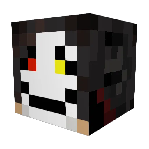Rexx0 Minecraft avatar head, 3D render