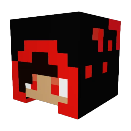 RexyDeath Minecraft avatar head, 3D render