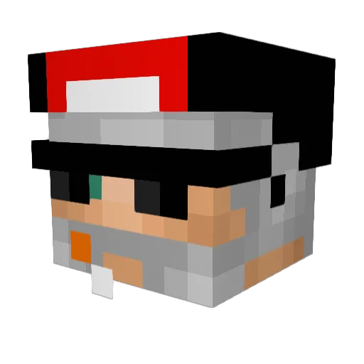 RexyRye Minecraft avatar head, 3D render