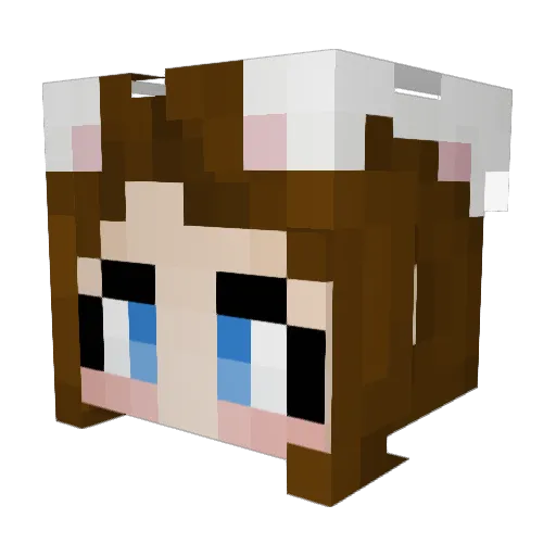 Rexy_KJ Minecraft avatar head, 3D render