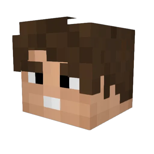 Rexzeh Minecraft avatar head, 3D render