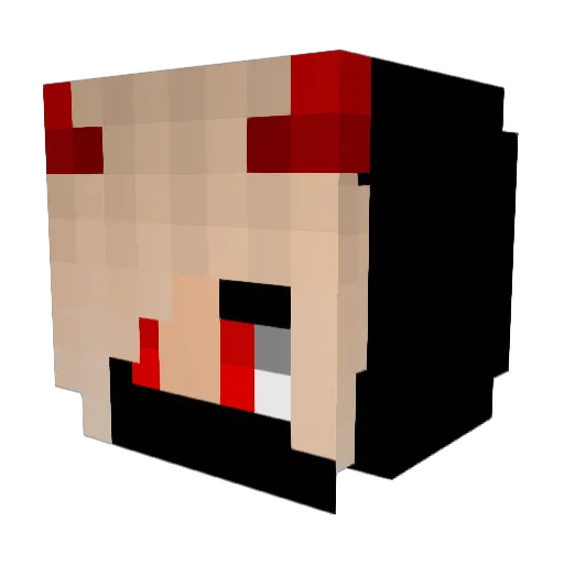 Rey139508 Minecraft avatar head, 3D render