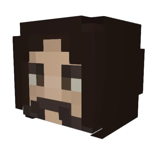 Rey2727 Minecraft avatar head, 3D render
