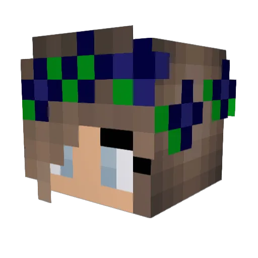 Rey3536 Minecraft avatar head, 3D render