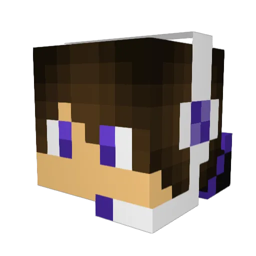 ReyGates Minecraft avatar head, 3D render