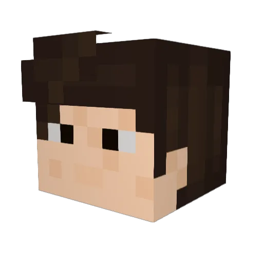 ReyMateini Minecraft avatar head, 3D render
