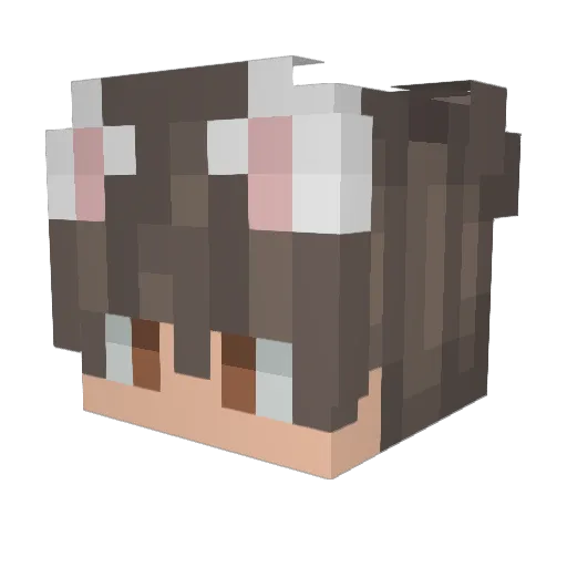 ReyMax Minecraft avatar head, 3D render