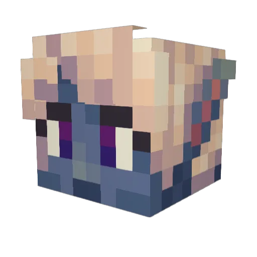 ReyRey1501 Minecraft avatar head, 3D render
