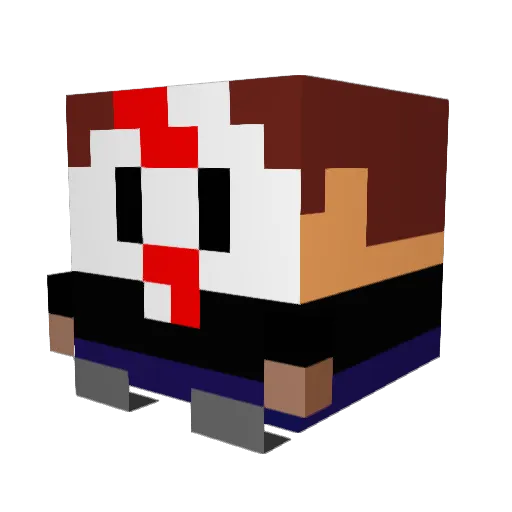 ReyScapsy Minecraft avatar head, 3D render