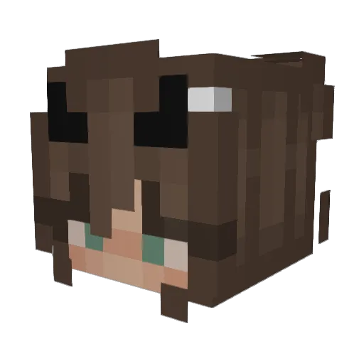 ReySlayr Minecraft avatar head, 3D render