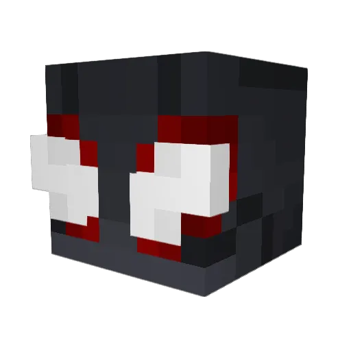 ReyX Minecraft avatar head, 3D render