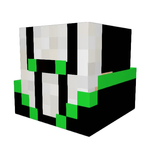 Rey_Play Minecraft avatar head, 3D render