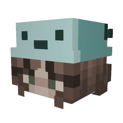 Reya22 Minecraft avatar head, 3D render